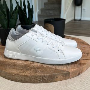 Lacoste White Leather Lo Top Sneaker Men’s Size 12